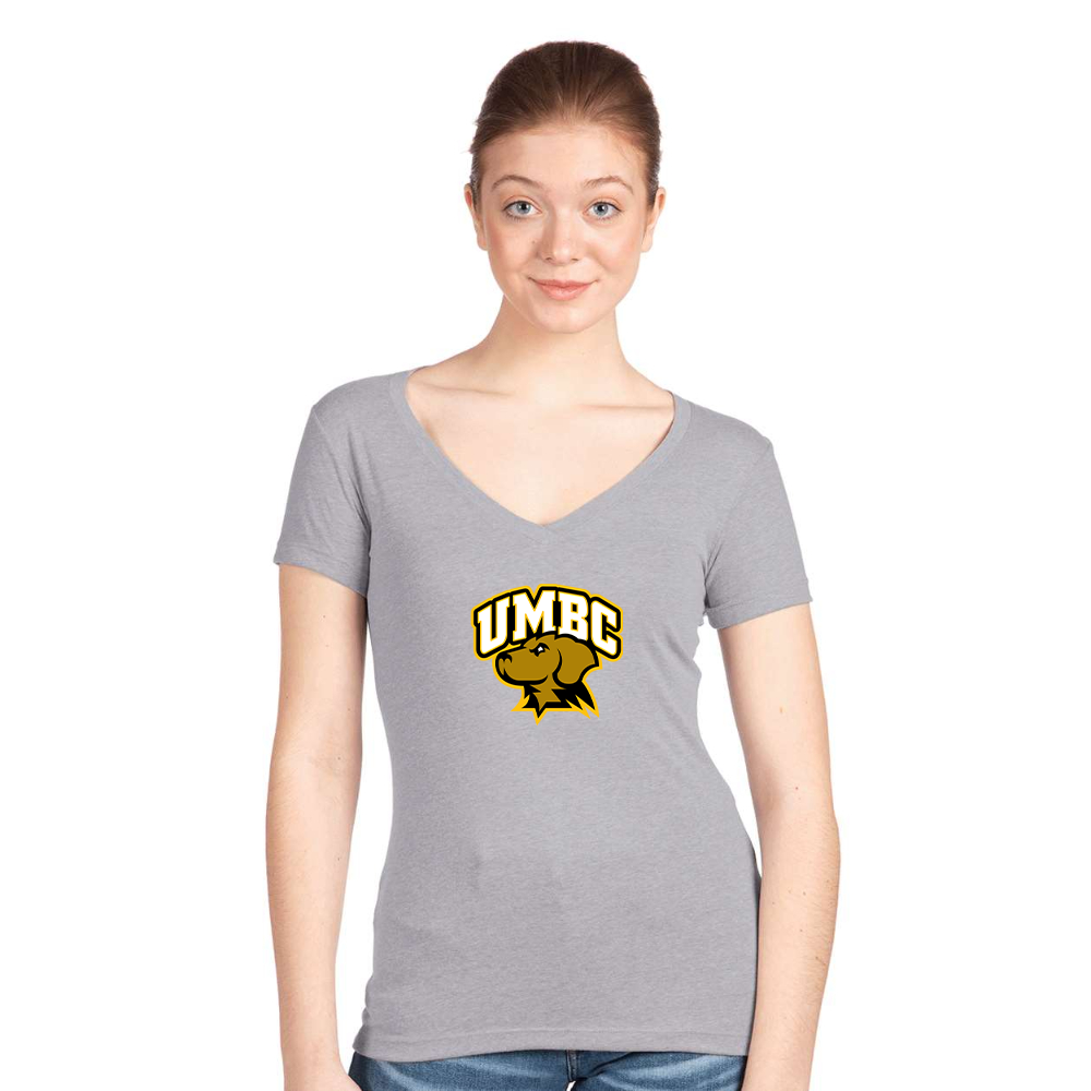 Women's UMBC Retrievers   Next Level V-Neck T-Shirt